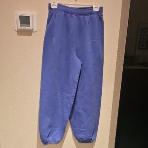 NW SizeTag Women's Aerie Blue Baggy Sweatpants XS Will Fit A Small